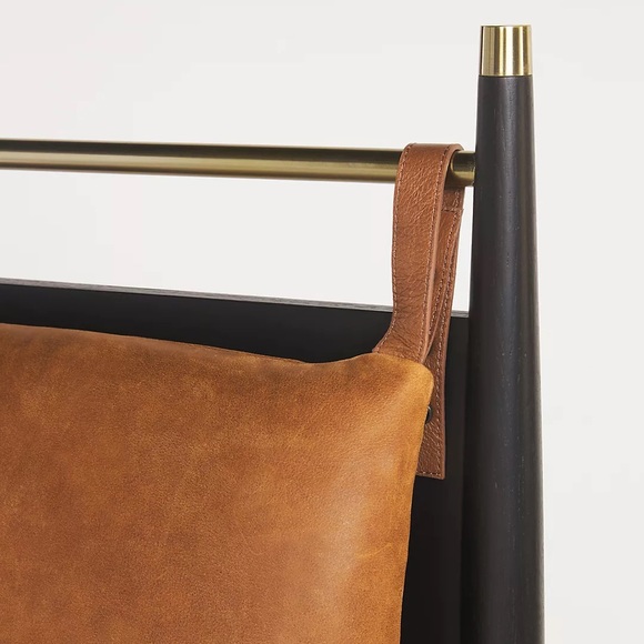 NWOT Anthropologie Hemming Leather Headboard Cushion - Picture 2 of 3